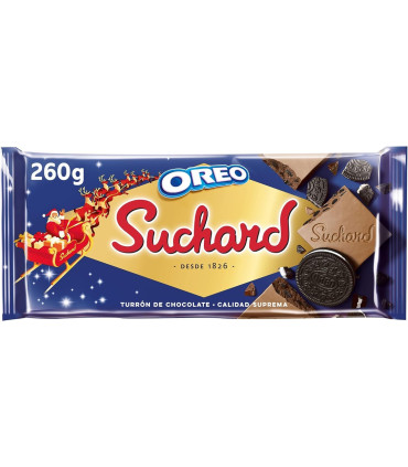 Turrón Chocolate Galleta Oreo  SUCHARD 260 Gr