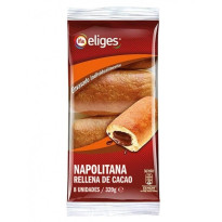 Napolitana Rellena Chocolate  IFAELIGES 320 Gramos