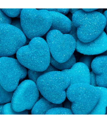 Shiny blue Hearts Corazones Pica Azul Rellenolas  VIDAL 150 Unidades