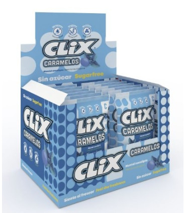 Caramelos Mentol Eucalipto Sin Azúcar CLIX 20 Paquetes