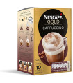 Café Soluble CAPUCCINO NATURAL NESCAFE GOLD  10 Sobres