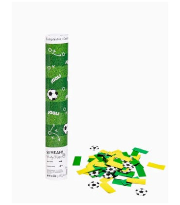 Cañón Confetti FÚTBOL 1 Unidad