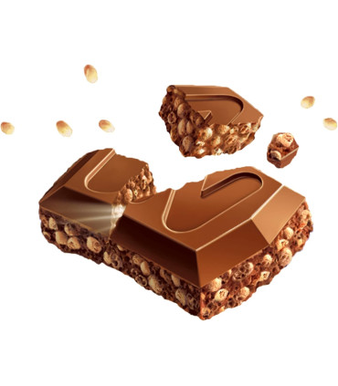 CRUNCH Tableta Chocolate y Cereales 100 Gramos