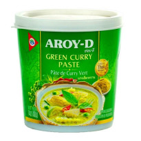 Pasta de Curry Verde AROY-D 400 Gramos