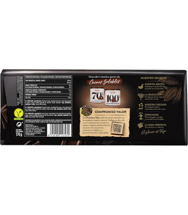 Chocolate Negro 99% VALOR 170 GR