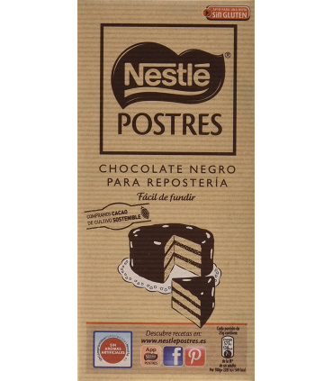 Chocolate Negro para Repostería NESTLÉ 250 Gr