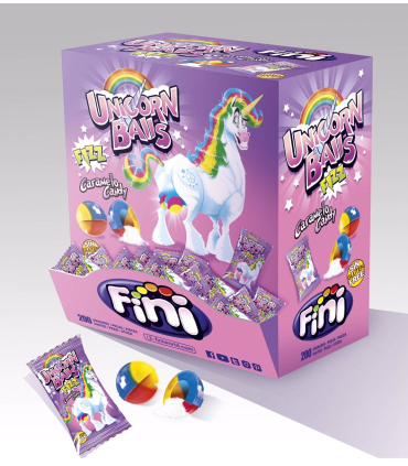 Fini Unicorn Balls Unicornios - caramelo duro 200 unidades