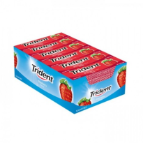 Chicle Fresa Sin Azúcar TRIDENT 24 Unid