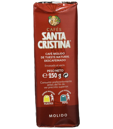 Comprar café molido tueste natural Santa Cristina paquete de 250 gr.